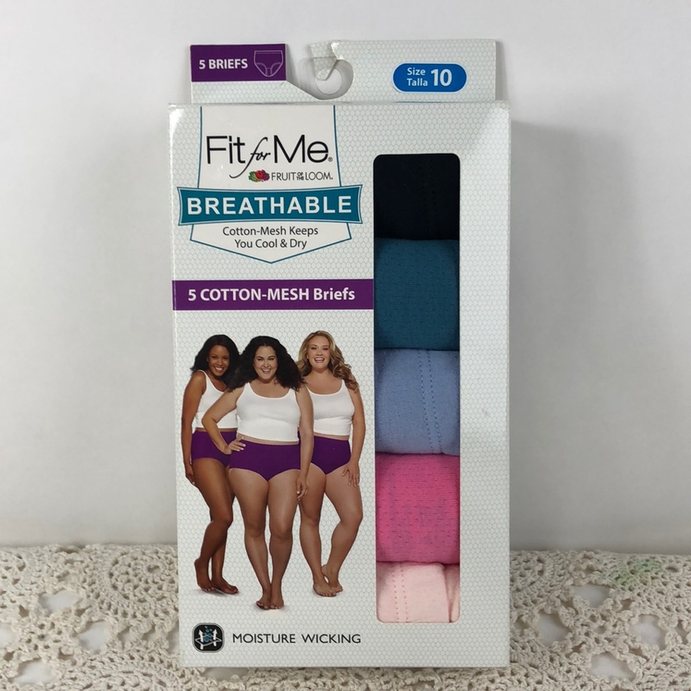 Fruit of the loom breathable 5- cotton mesh briefs